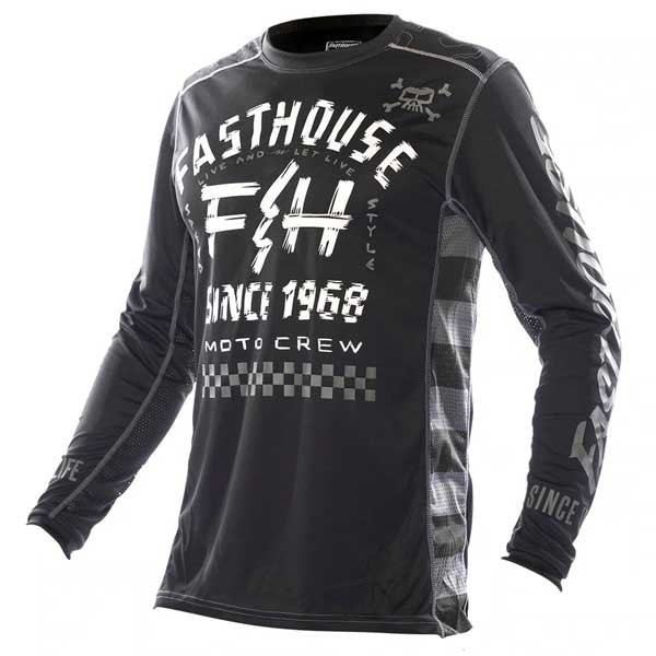 Fasthouse Off-Road Motocross-Trikot Schwarz Weiß