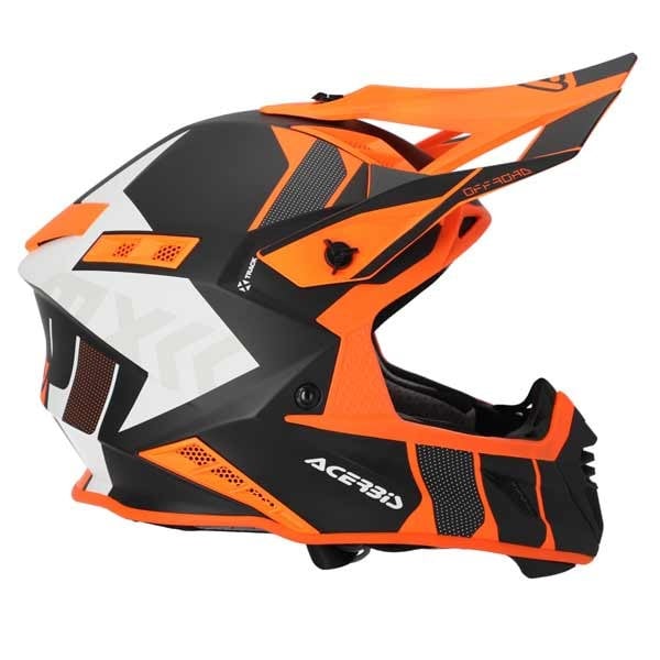 Acerbis X-Track 22-06 helmet orange fluo black