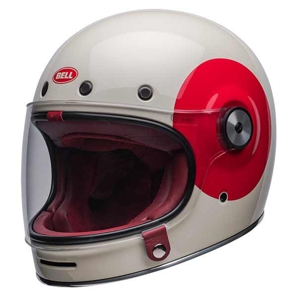 Casco Bell Helmets Bullitt TT Vintage blanco rojo