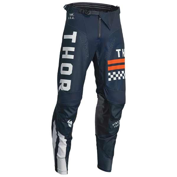 Pantalon motocross Thor Pulse Combat bleu blanc