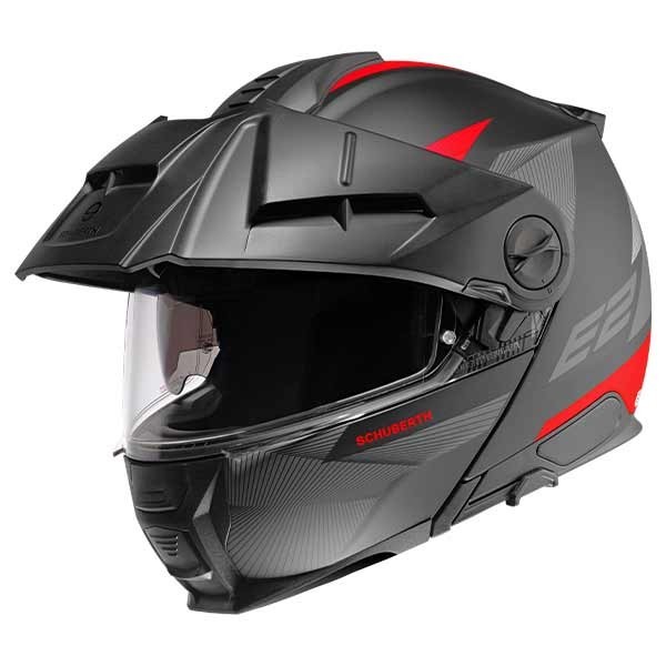 Schuberth E2 Defender red helmet