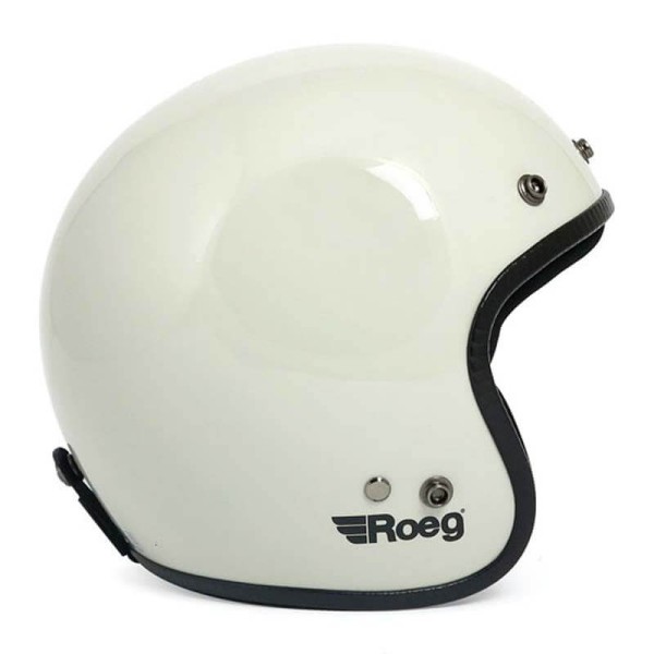 Motorrad Helm Vintage ROEG Moto Co JETT White