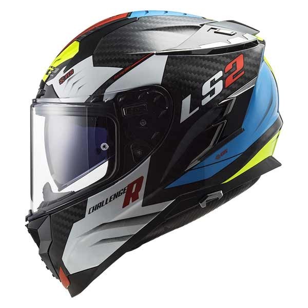 LS2 Challenger Carbon Sporty white helmet