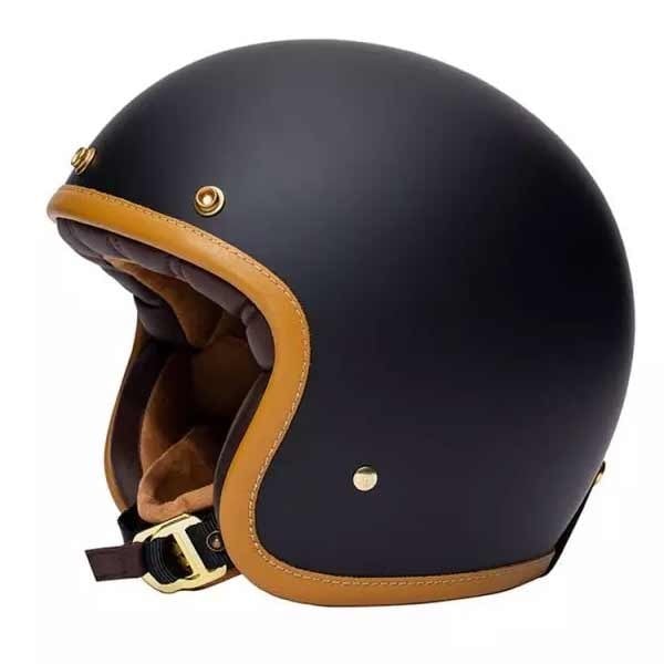 Mârkö The Classic matte black vintage jet helmet