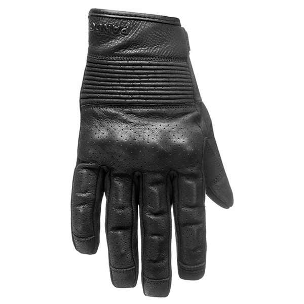 Pando Moto Onyx black motorcycle leather gloves