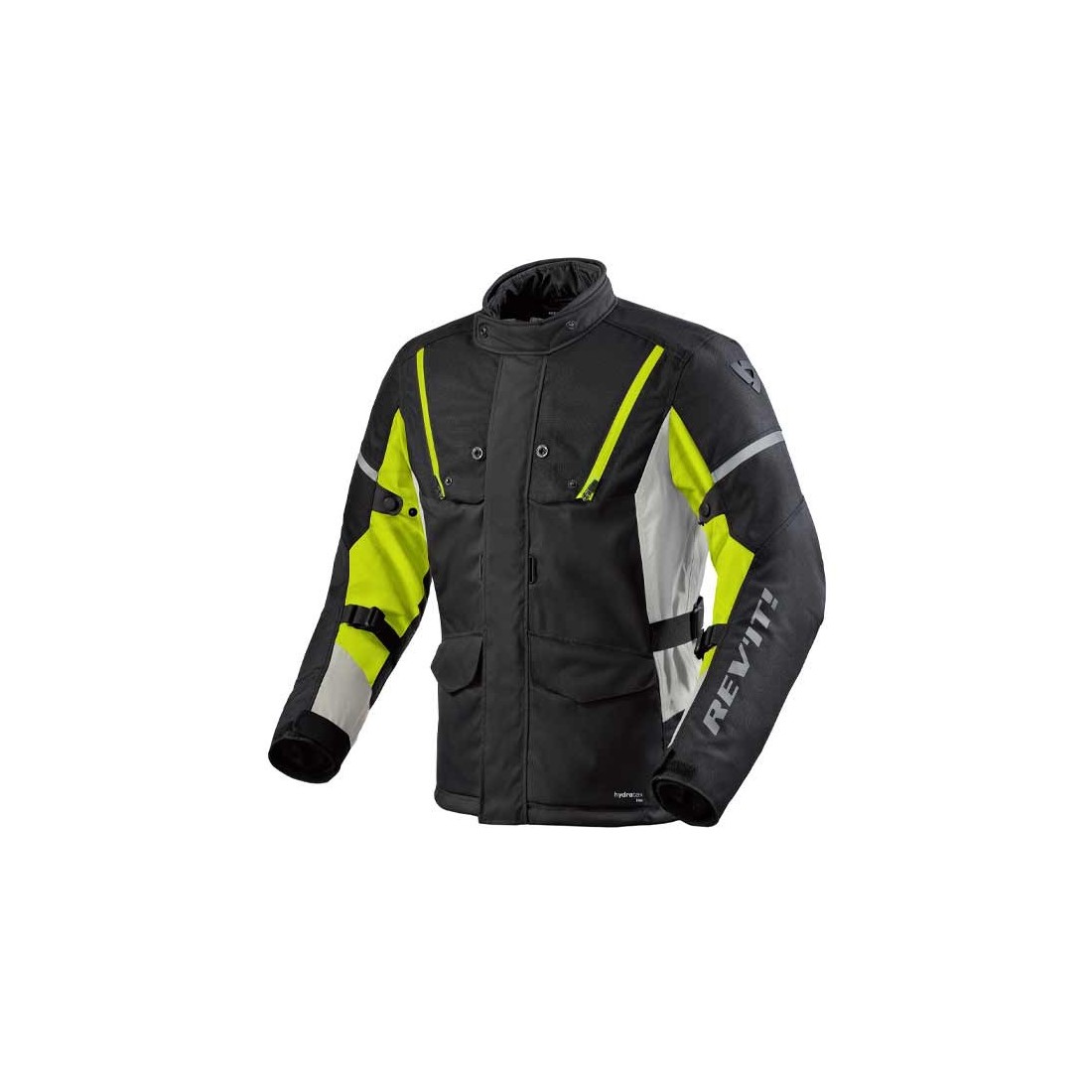 Revit Horizon 3 H2O motorcycle jacket black yellow fluo