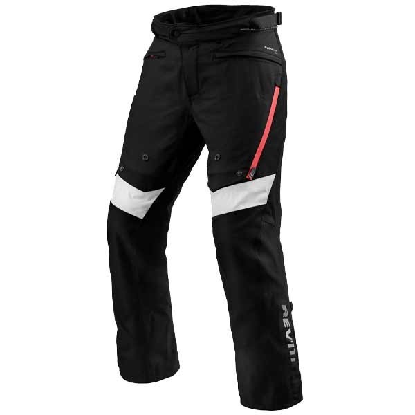 Pantalón de moto Revit Horizon 3 H2O negro rojo