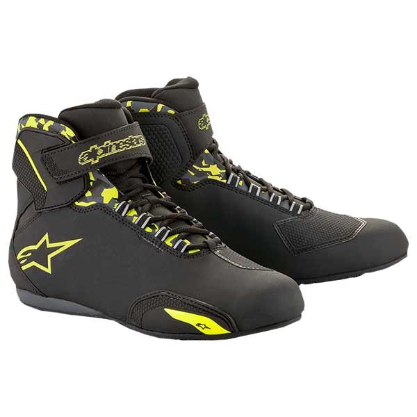 Zapatos Alpinestars Sektor Waterproof negro amarillo