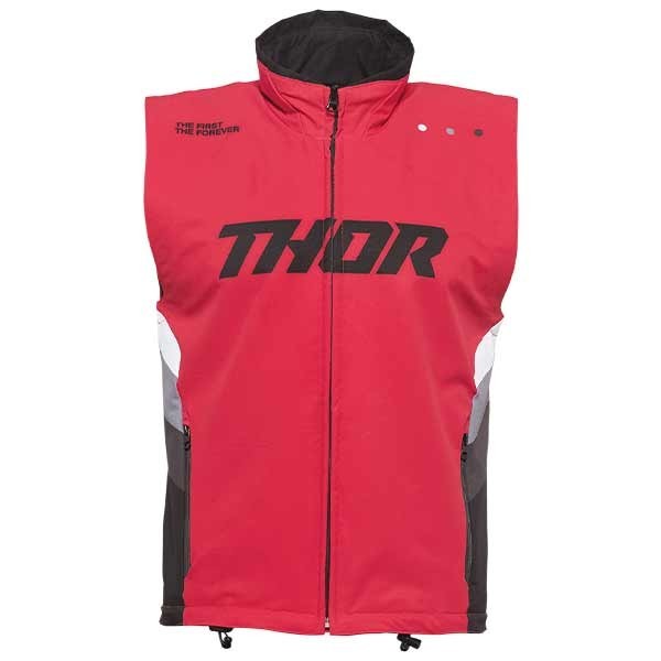 Thor Enduro Warm Up Vest red black