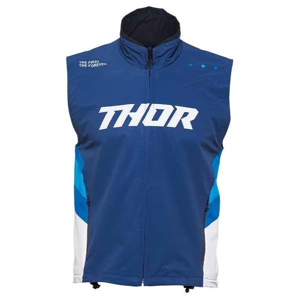 Thor Enduro Warm Up Vest blue white