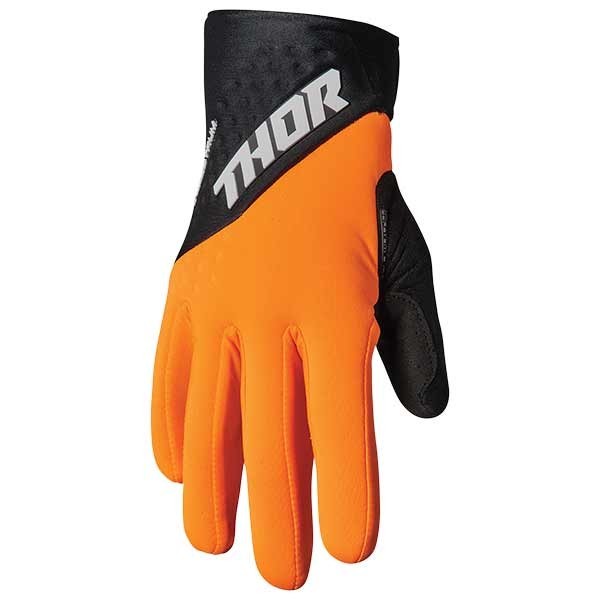 Thor Spectrum Cold motocross gloves black orange