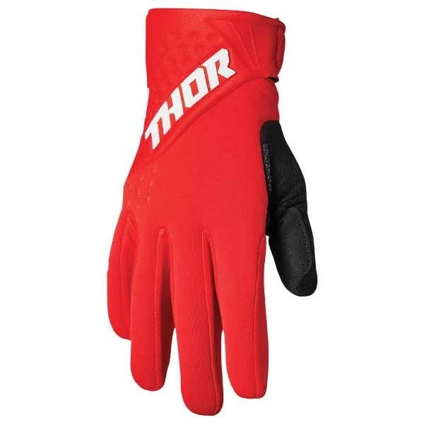 Thor Spectrum Cold motocross gloves red