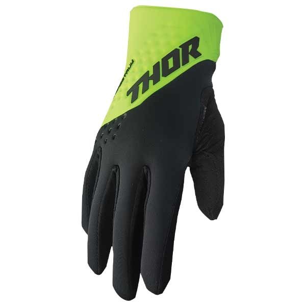 Thor Spectrum Cold motocross gloves black green