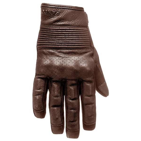 Pando Moto Onyx brown motorcycle leather gloves
