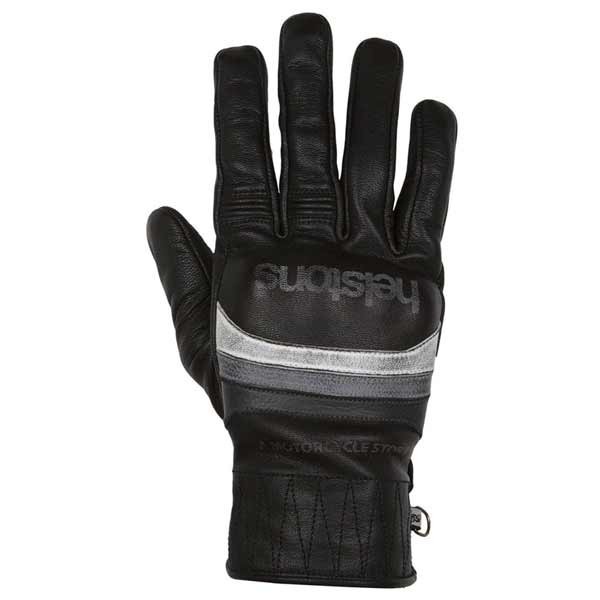 Helstons Mora black grey motorcycle gloves