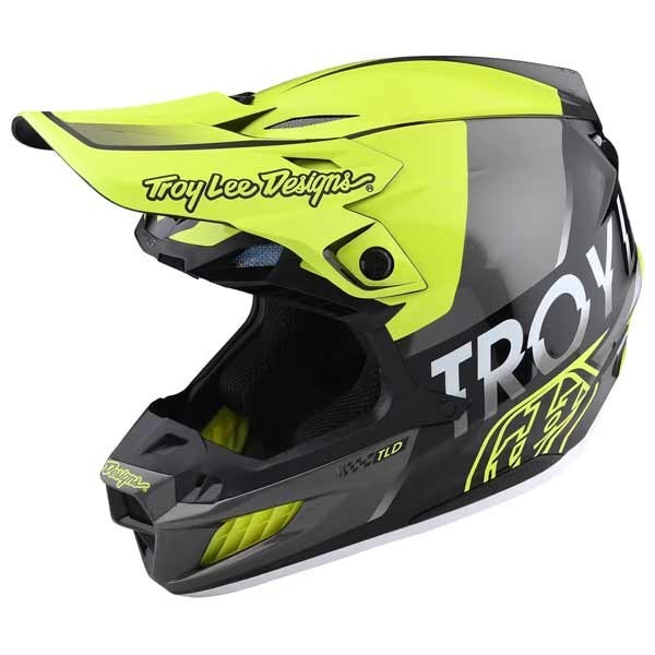 Troy Lee Designs Helm SE5 Composite Qualifier Gelb Schwarz