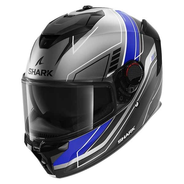 Shark Spartan GT Pro Carbon Toryan grey blue helmet