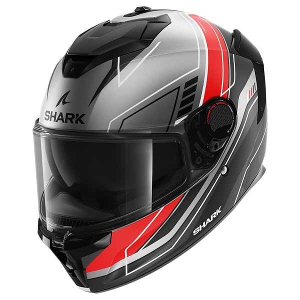 Shark Spartan GT Pro Carbon Toryan grau rot helm