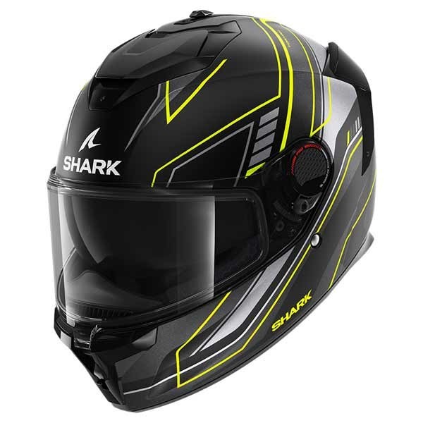 Shark Spartan GT Pro Carbon Toryan grey yellow helmet