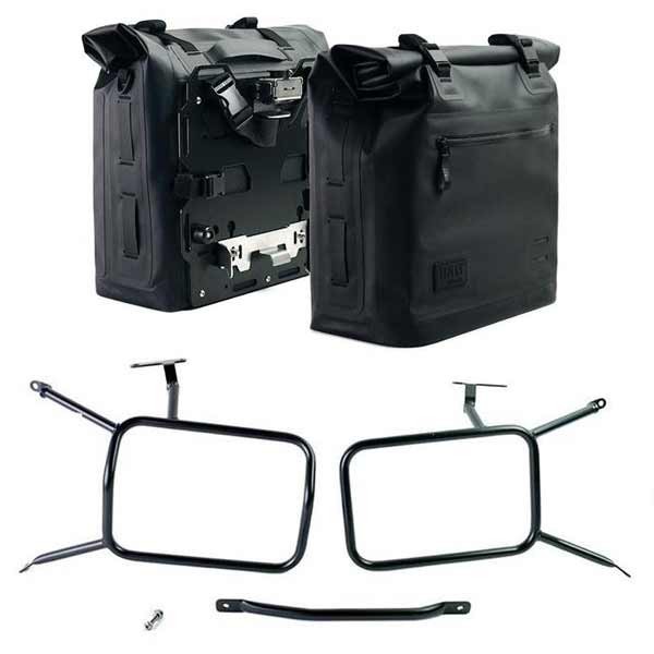Unit Garage Khali side bags + pair of aluminum plates with NineT frames black