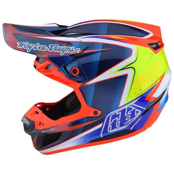 Troy Lee Designs Helmet SE5 Carbon Lines blue