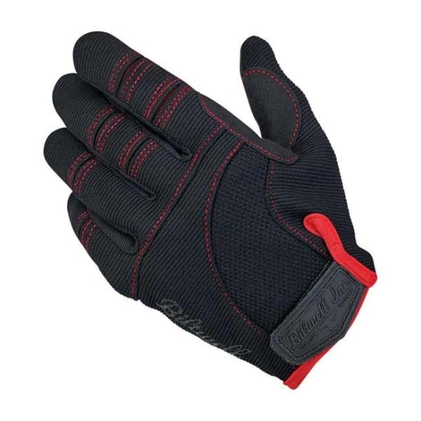 Biltwell Moto black red gloves