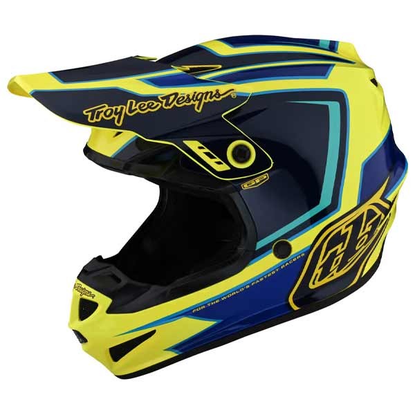 Troy Lee Designs GP RITN yellow Mx Helmet