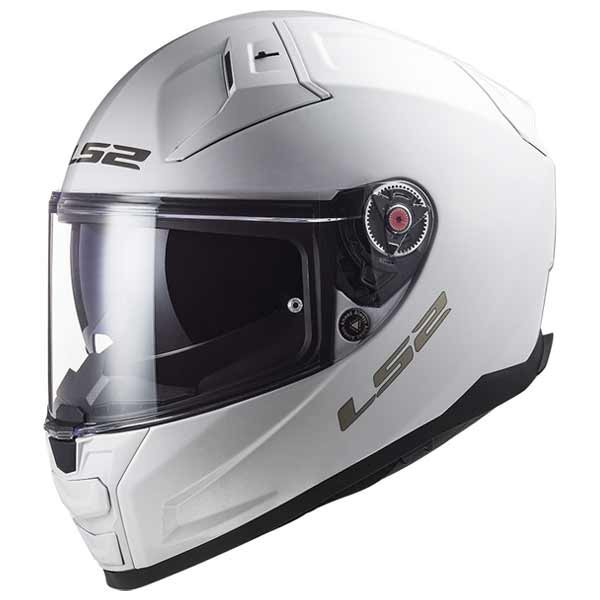 LS2 Vector II Solid white full face helmet