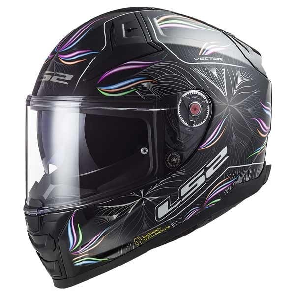 LS2 Vector II Tropical black white full face helmet