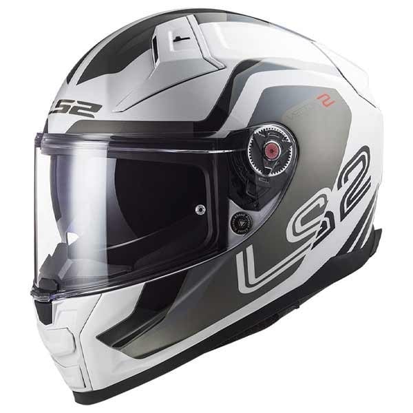 LS2 Vector II Metric white silver full face helmet