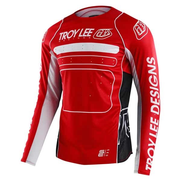 Maillot Troy Lee Designs SE Pro Drop In rouge