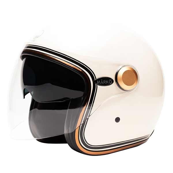 Mârkö Boreal cream vintage jet helmet