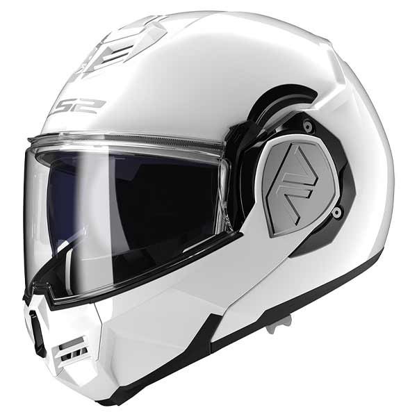 LS2 Advant Solid white modular helmet
