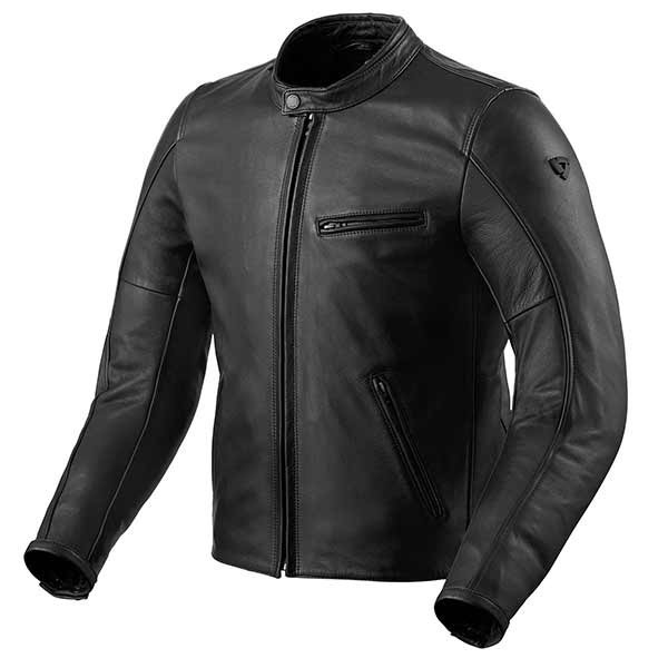 Revit Rino black motorcycle leater jacket