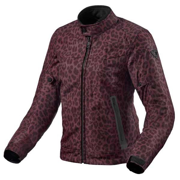 Revit Shade H2O Leopard red women motorcycle jacket