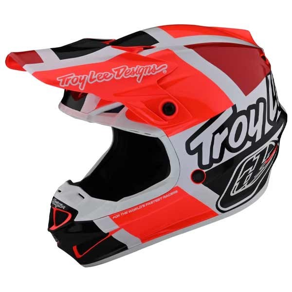 Casco motocross niño Troy Lee Designs SE4 Quattro rojo