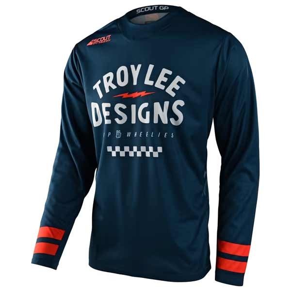 Camiseta Troy Lee Designs Scout GP Ride On azul