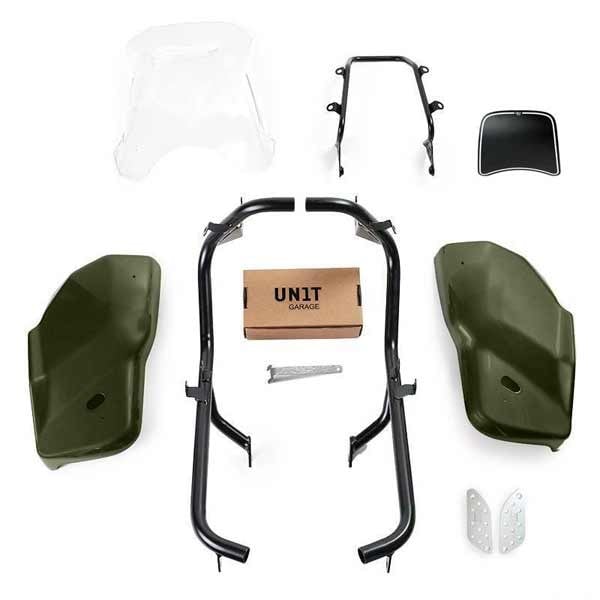 Unit Garage kit Dual-Scrambler Triumph 1200 vert kaki mat