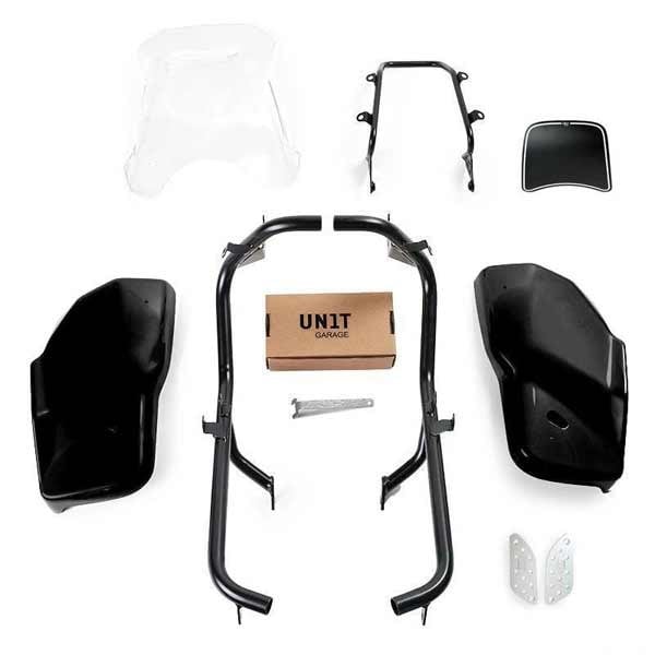 Unit Garage kit Dual-Scrambler Triumph 1200 Matt-schwarz
