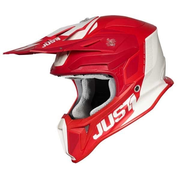 Casco Just1 J18 Mips Pulsar bianco rosso
