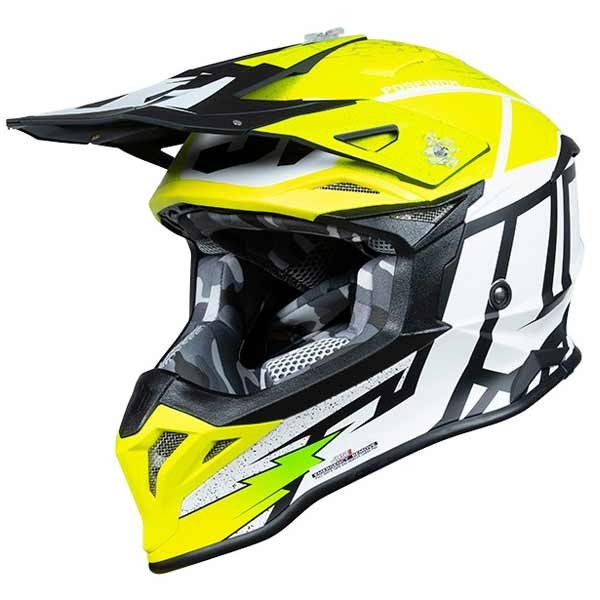 Just1 J39 Poseidon Motocross-Helm schwarz gelb