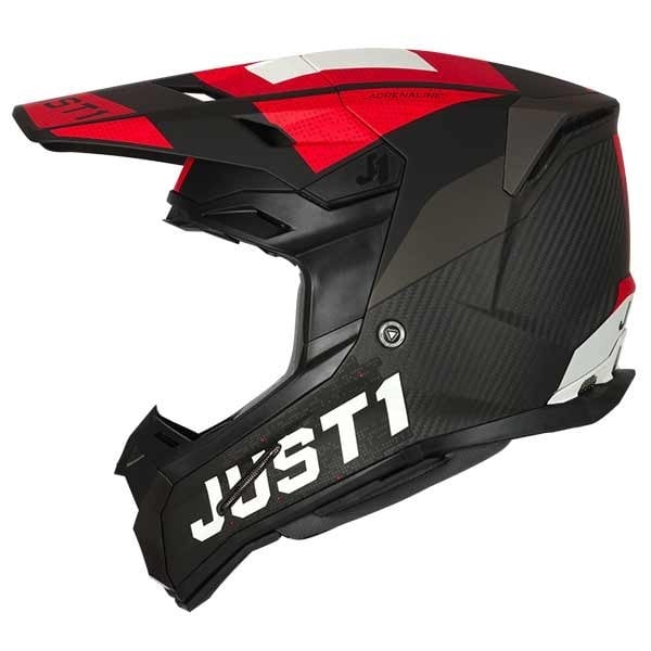 Just1 J22 Adrenaline red carbon MX helmet