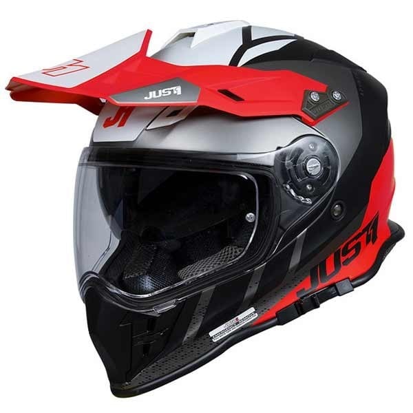 Endurohelm Just1 J34 Pro Outerspace schwarz rot