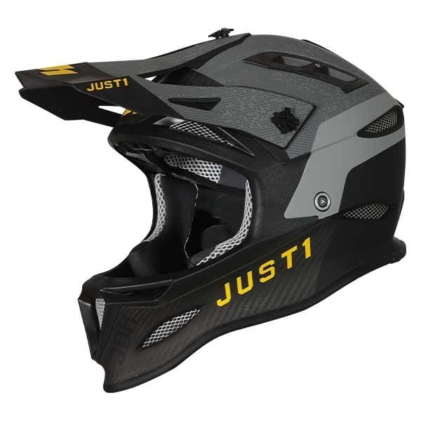 Downhill helmet Just1 JDH Dual Mips Carbon grey yellow