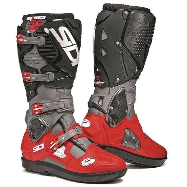 Sidi Crossfire 3 SRS black grey red MX boots