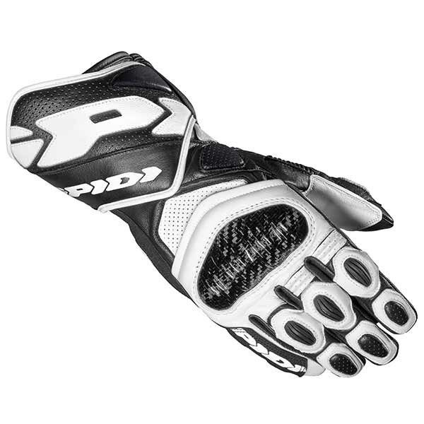 Spidi Carbo 7 white black gloves