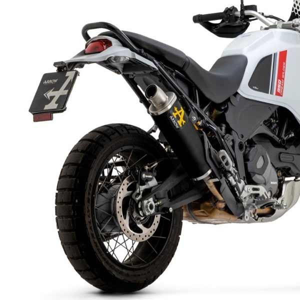 Silencieux aluminium Arrow Indy Race Dark Ducati DesertX (2022-)