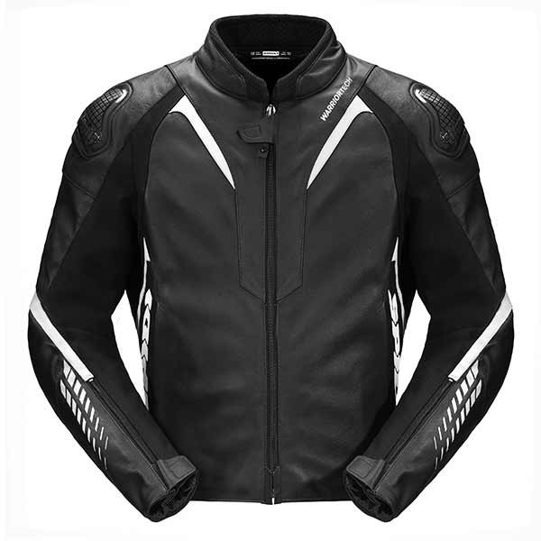 Spidi NKD-1 black white leather jacket