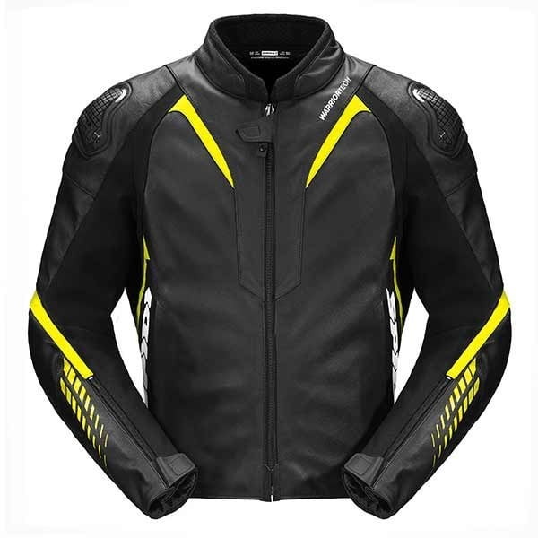 Spidi NKD-1 black yellow fluo leather jacket