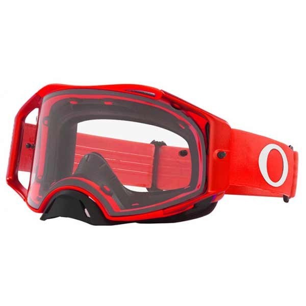 Masque Oakley Airbrake MX Moto Red Clear